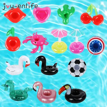 

Inflatable Floating Cup Holder Coconut Tree Flamingo Drink Holder Swimming Pool Float Summer Beach Hawaiian Party Decorations