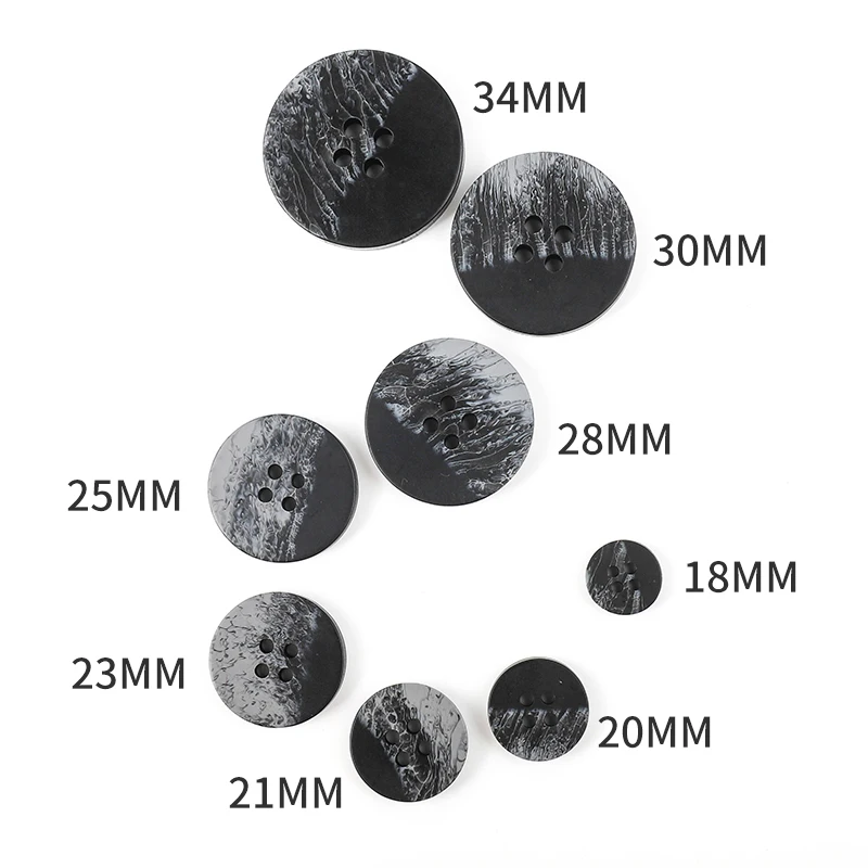 New 10pcs Resin 4 holes Buttons Sewing accessories Size Complete for clothing Decorative Plastic Buttons Handmade DIY 3