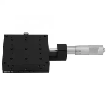 

Linear Stages X Micrometer Manual Fine-tuning Roller Linear Stages 80*80mm linear guide rail