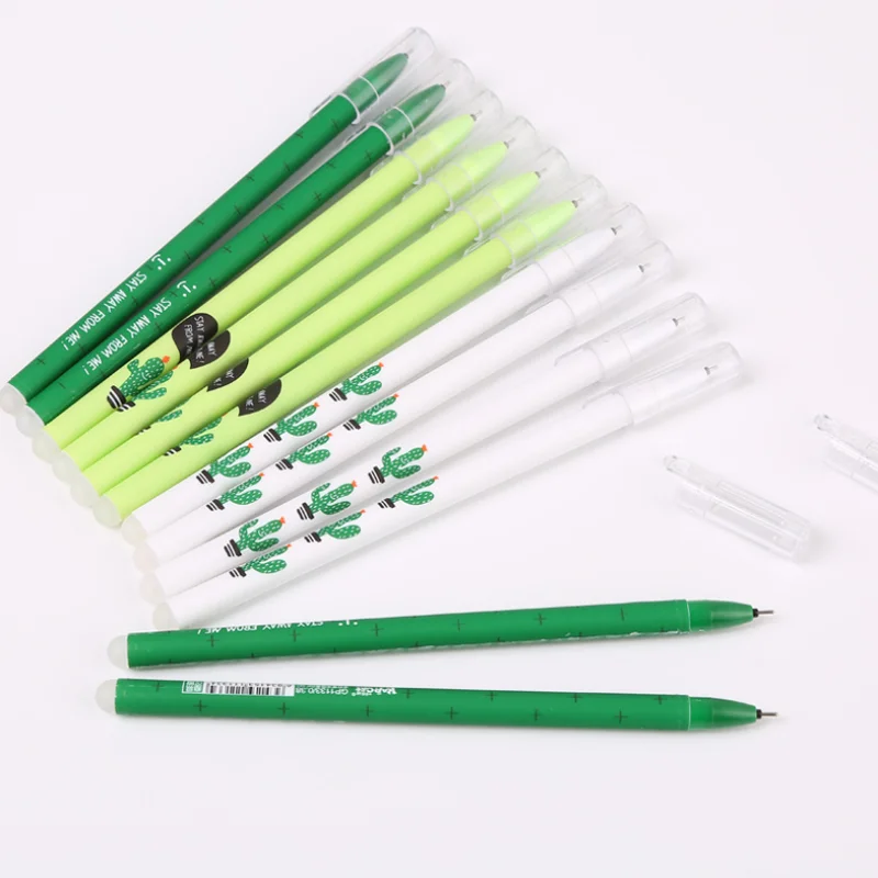 

3 pcs/lot Cactus Erasable Gel Pen blue Ink Pen Promotional Stationery School & Office Supply