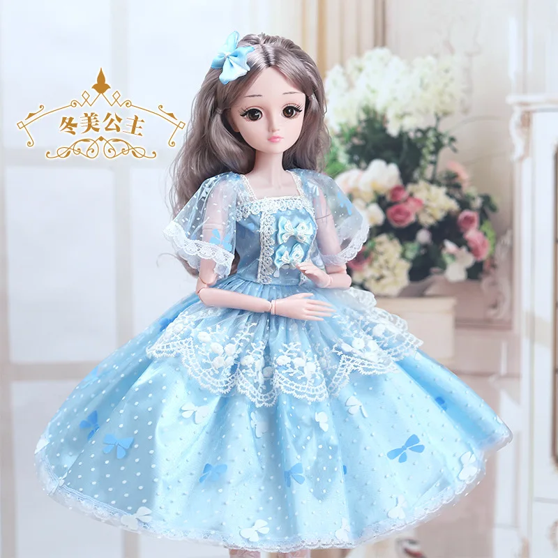 1/3 60 см BJD куклы с платье 14 Совместное подвижный красивые свадебные туфли