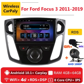 

2 din 8 core android 10 car radio auto stereo for Ford Focus 3 Mk 3 2011 2012 2014 - 2019 navigation GPS DVD Multimedia Player