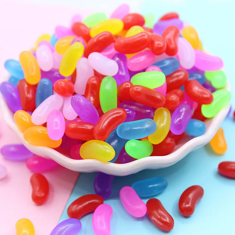 Soft Rubber Simulation Candy Miniature Resin Cabochon Kawaii Fake Food DIY Phone Case Decoration Scrapbooking Craft Supply 30Pcs
