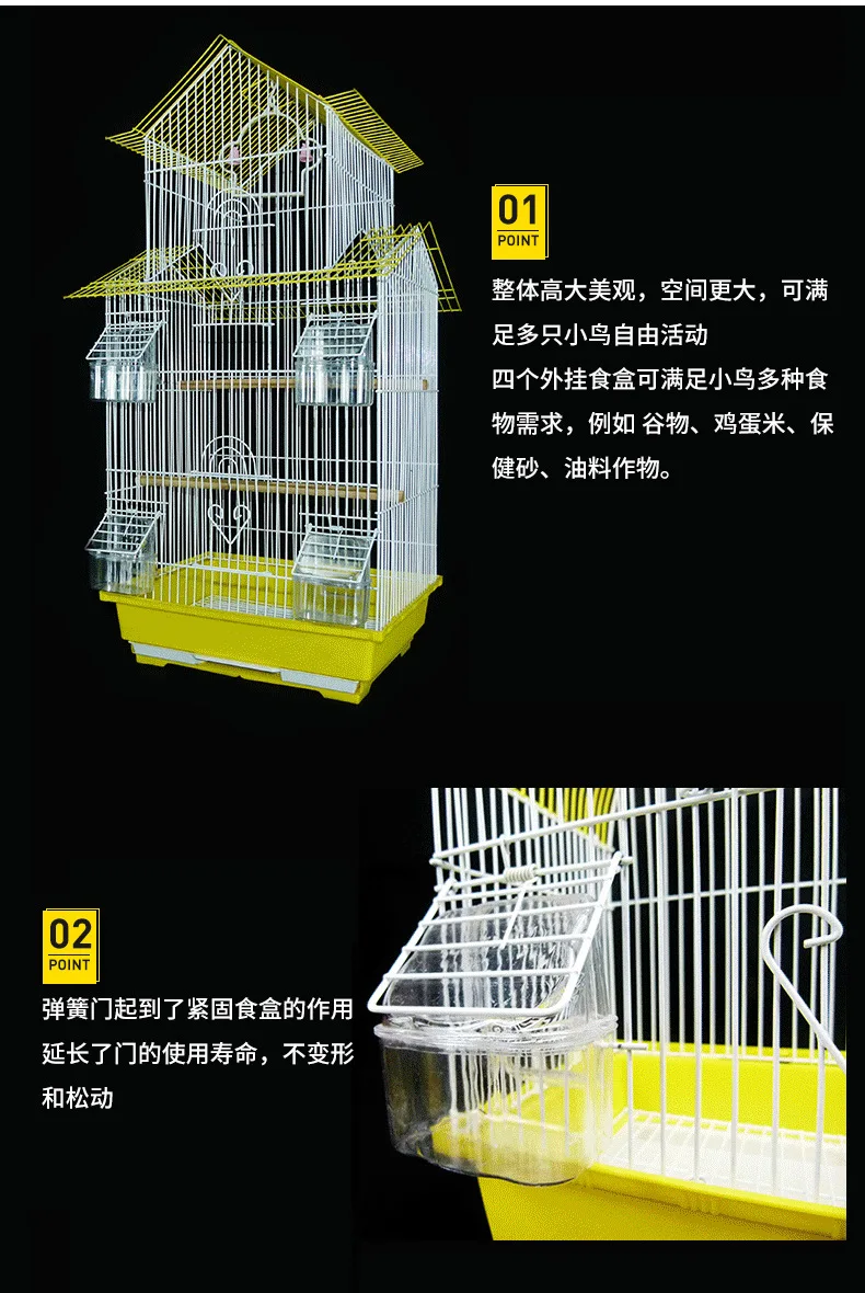 Попугай клетка роскошный для большой клетки для птиц Старлинг клетка большой металлический пион Wren разведение клетка-гнездо железо для большой клетки для птиц принадлежности для голубей