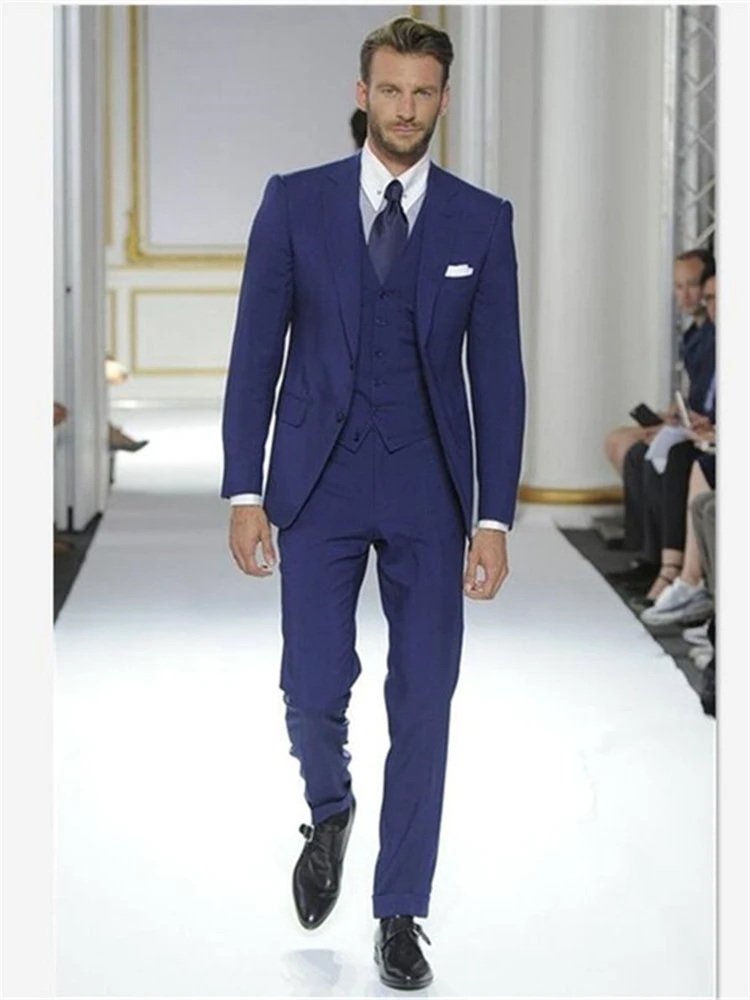 Traje sastre azul marino hombre Clearance