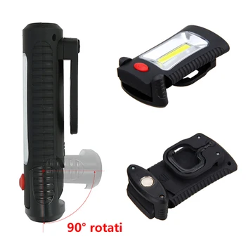 

Foldable COB LED mobile work light with magnet glare emergency light with hook auto repair lamp portable camping lighting