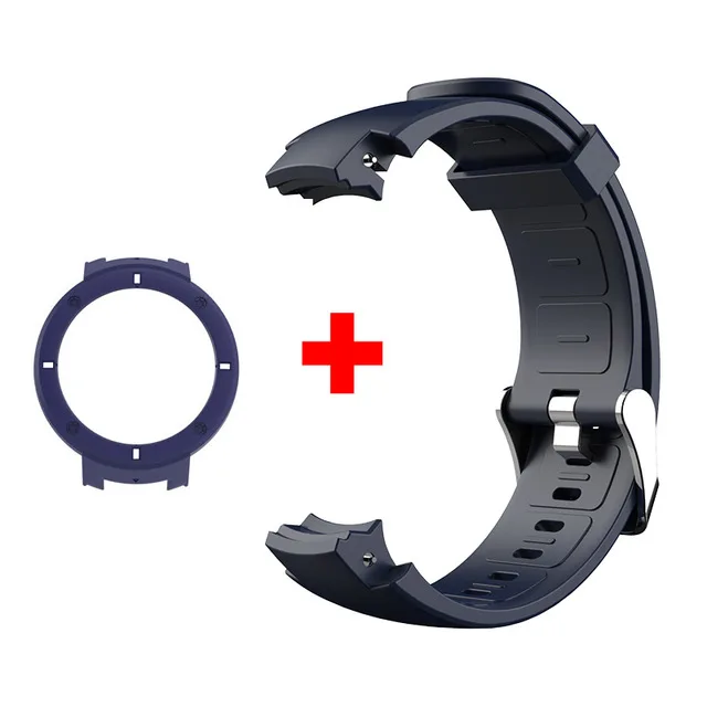 SIKAI силиконовый кожаный ремешок для часов Huami Xiaomi Amazfit Verge 3 lite часы высококачественный ремешок сменный Браслет для Huami 3 - Цвет: silicone blue