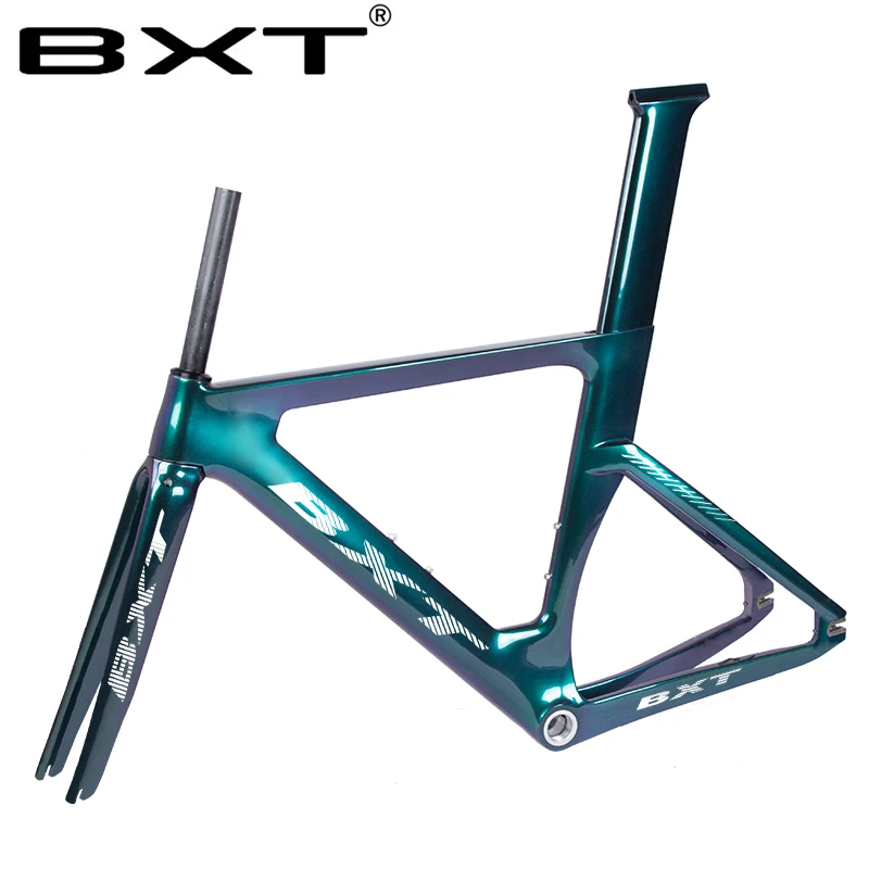 Excellent BXT 2019 new full carbon track frame road  frames fixed gear bike frameset with fork seat post 49/51/54cm carbon bicycle frame 3