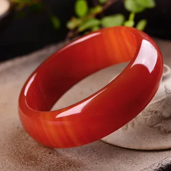 

natural handmade red agate chalcedony bangle for women mosaic jade retro wishful decoration white chalcedony jade bracelet