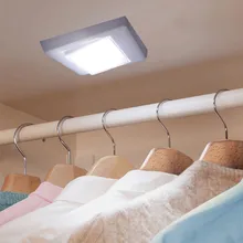 Настенный светильник светодиодный светильник 3 Вт COB светодиодный настенный светильник настенный выключатель беспроводной шкаф беспроводной Ночной светильник на батарейках