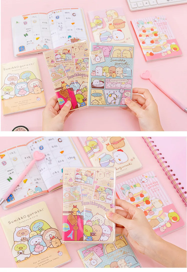 1 шт., креативный дневник, планировщик, книга, милый блокнот Sumikko, Kawaii Bullet Journal, записная книжка для детей, подарок, школьная, новинка, канцелярские принадлежности