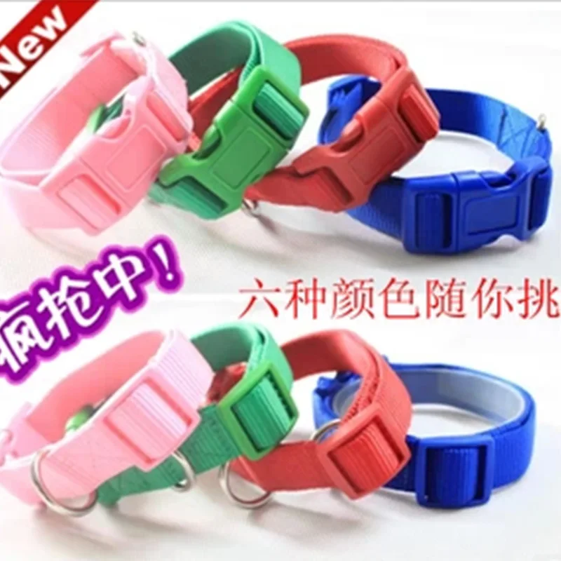 

Thick And Pull Resistance Medium Large Dog Golden Retriever | Color Nylon Pet Collar | Nylon Collar | Traction Ring | Dog Neck R