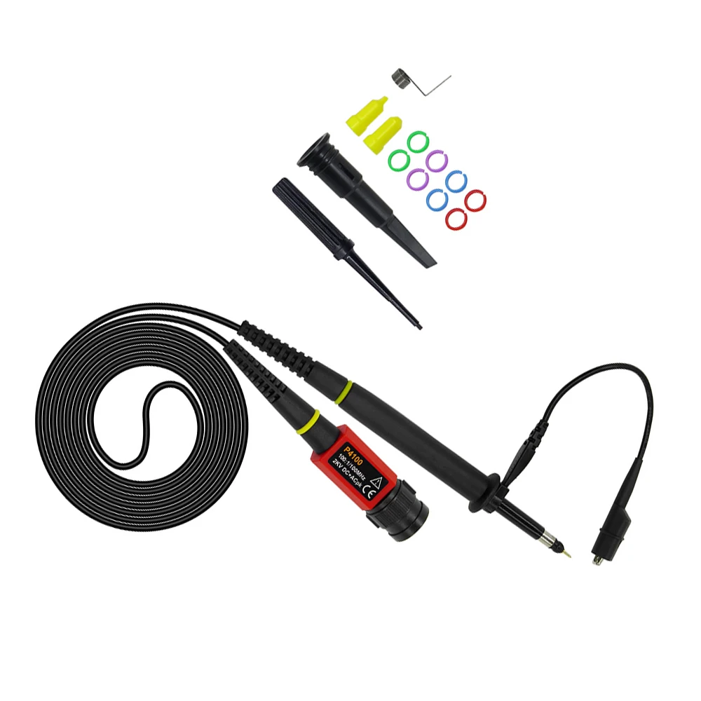 Probe W/ Crocodile Clamp Marker Rings Protective Sleeves Hook Ground Spring Set