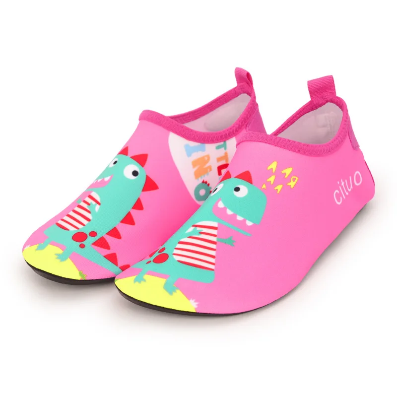 Children beach shoes baby soft floor indoor slipper snorkeling swim socks boys and girls anti-slip home barefoot kids slippers leather girl in boots