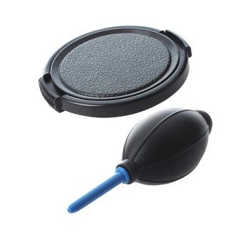 

2 Pcs Camera Accessories:1 Pcs Textured 52mm Lens Cover Cap & 1 Pcs Rubber Air Dust Blower Cleaner Pump