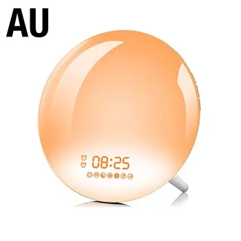 

Smart Sunrise Alarm Clock With Colored Sunrise Simulation Sunset Fading Bedside Night Lamp Fm Radio Wake-Up Light Alarm Clock