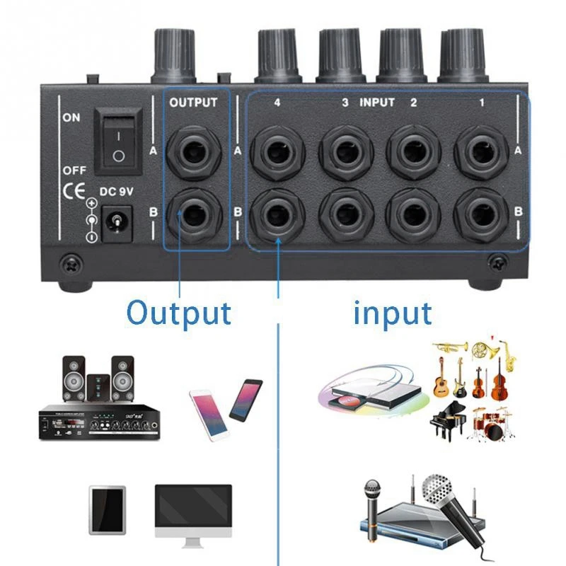 New 8 Channel Sound Universal Digital Mixer Adjusting Microphone Mixing Console Eu Plug