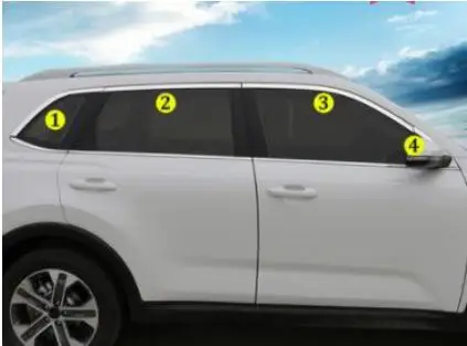 Подходит для 18 нового поколения для kia Sportage, отделка окна автомобиля, Специальная отделка дверей из нержавеющей стали, аксессуары - Цвет: A