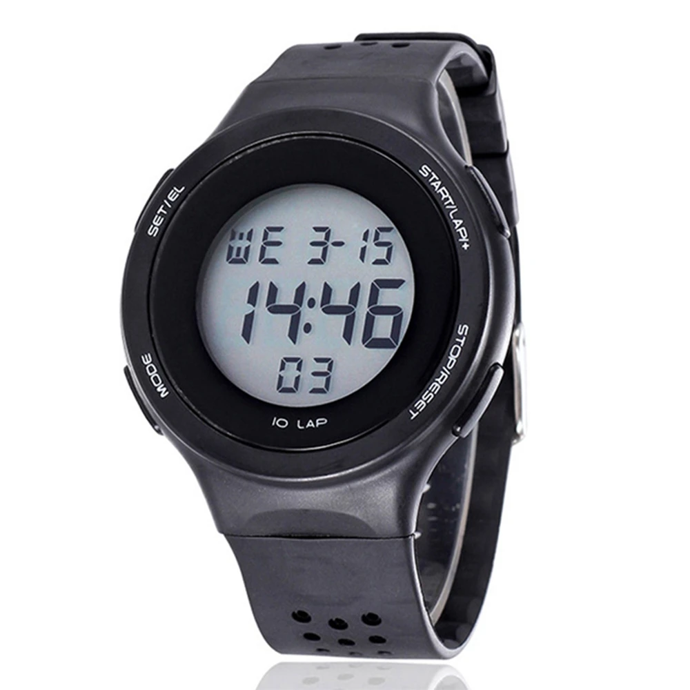 Shhors Fashion Brand Watches Men Led Digital Watches Men Sports Watches Silicone Band Electronic Wristwatches Clock Reloj Hombre