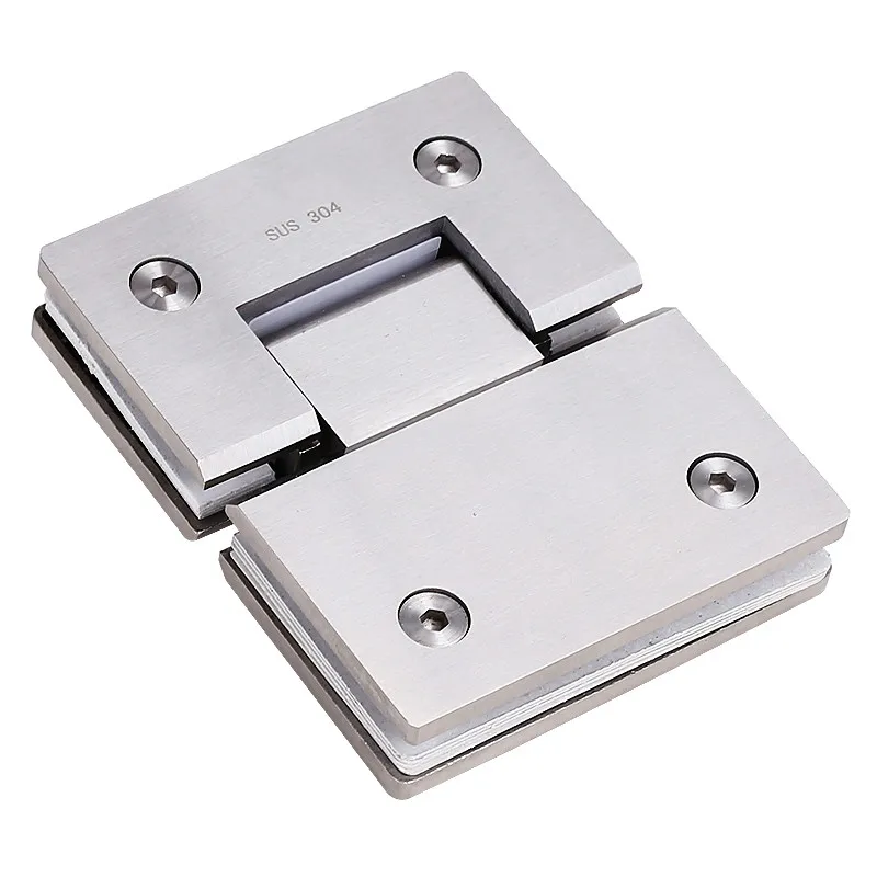 304 stainless steel bathroom glass clip fixed hinge shower room accessories 180 Degree 304 stainless steel bathroom glass clip fixed hinge shower room accessories 180 Degree