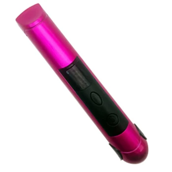 

Hair Straightener Curler Crimper Usb Charge Led Wave Iron Waterproof, Rose Red