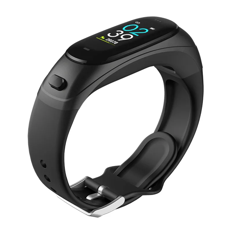 Kumi V08 Pro Chamada Pulseira Inteligente Fone de Ouvido Bluetooth Dois-em-um Relógio de Telefone Freqüência Cardíaca Oxigênio no Sangue - Image 2