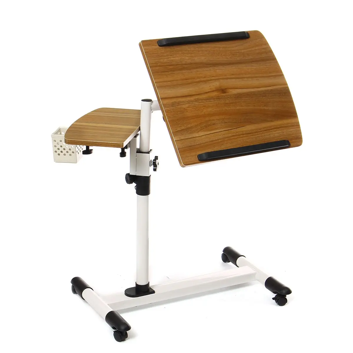 

E1 Level Environmental Protection 360 Degree Adjustable Angle And Height Rolling Notebook Laptop Desk Stand Over Bed Sofa Table