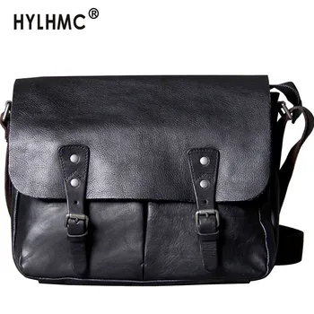 

Bag Men Shoulder Crossbody Bag Male Messenger Bag Casual Vegetable Tanned Leather Schoolbag First Layer Cowhide Retro Classic