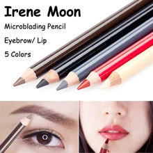 Микроблейдинг карандаш для бровей Набор для перманентного макияжа бровей линия проектирования позиционирования постоянный макияж татуировки Поставки макияж карандаш для губ