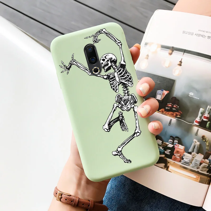 meizu back cover For Meizu 16 16t 16s 16x 16xs Plus Case Cartoon Painted Flower Pattern Shell Silicone Protection Phone Cover meizu phone case with stones Cases For Meizu