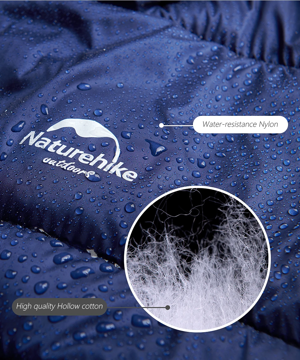 Naturehike портативный водонепроницаемый спальный мешок для кемпинга плащ стиль ленивый спальный мешок зимнее пончо NH18D010-P