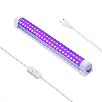

Portable Party Club DJ Equipment With Switch 10W T8 Integrated Bulb UV LED Black Lights 32cm LED sterilization lamp