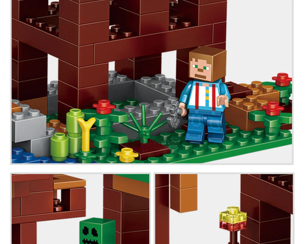 584 детские развивающие строительные блоки игрушки World Tree Tower DIY игрушка с