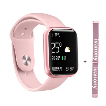 

2019 Latest P80 Smartwatch women Color Screen Smart Band Blood Pressure Heart Rate Monitor Oxygen IP68 Waterproof Wristband