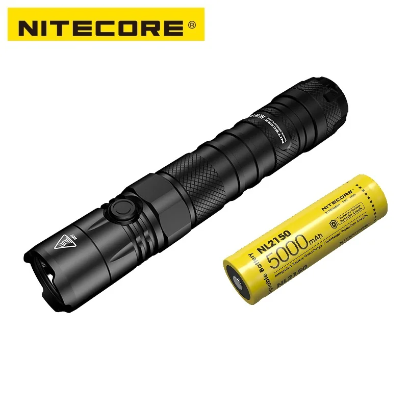 NITECORE P12 открытый водонепроницаемый тактический фонарь CREE XP-L HD V6 светодиодный 1200 люмен с кобура для быстрого извлечения оружия - Испускаемый цвет: with battery NL2150