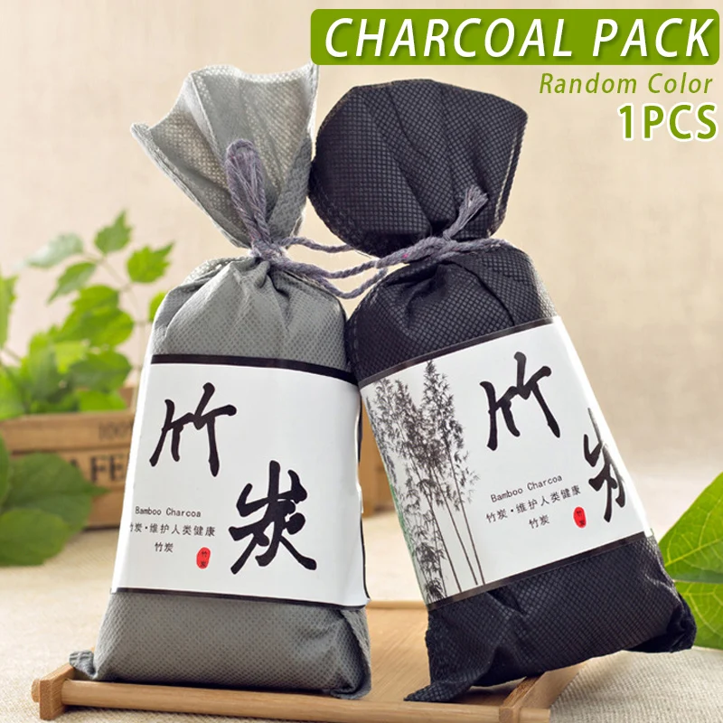 Bamboo Charcoal Odor Absorber 100g For Closets Shoes Car