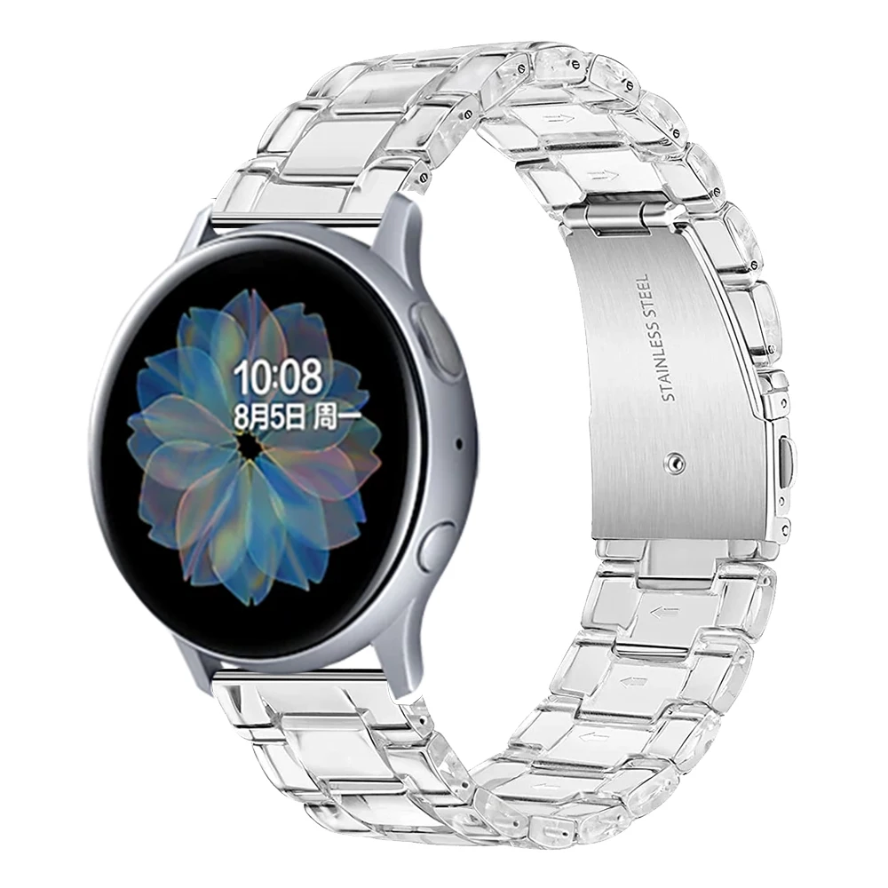 Correa de muñeca transparente para Samsung Galaxy Watch Active 2, 40