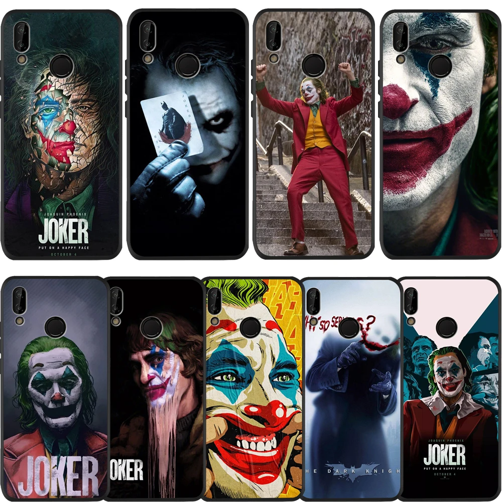 Joker 2019 Phone Case For Huawei p20 Pro P20 Lite case P30 P9 P8 P10 Honor 8X Luxury 9X 10 20 Coque Soft Silicone Funda Etui |