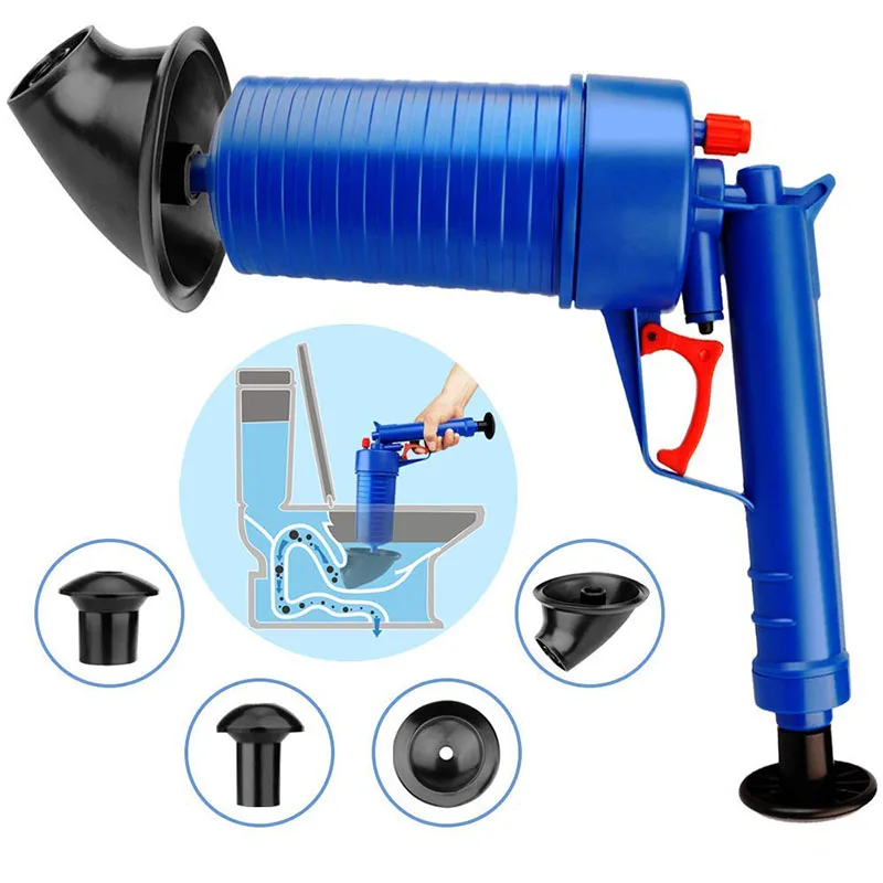 

Toilet Dredge Plug Air Pump Blockage Remover Sewer Sinks Blocked Cleaning Tool Pipe Plunger Kitchen Bathroom Drain Cleaners Tool