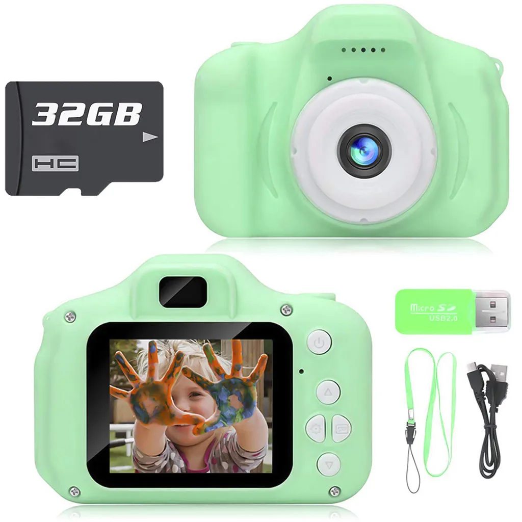 new Kids Digital Camera Children's Camera 2.0 LCD Mini Camera Children's Camera 32G SD Card Great Gift for Kids