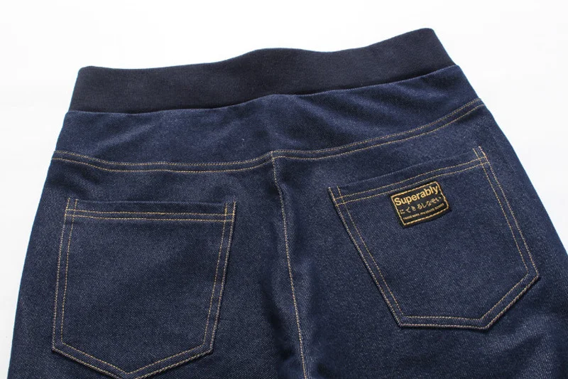 Европейские американские уличные модные мужские джинсы темно-синего цвета, узкие брюки, открытые Стрейчевые штаны, высококачественные джинсы джоггеры, Мужская молодежная одежда