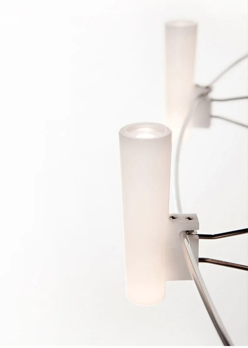 Двухуровневая вилла, светильник для гостиной, железный арт, белый зал, люстра, постмодерн, творческая личность, модель отеля, номер, Ресторан