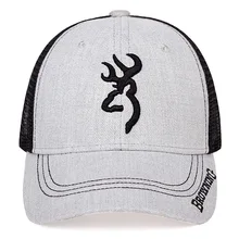 

бейсболка Autumn Breathable Mesh Cap Browning Embroidered Trucker Cap All-match Baseball Cap for Men Outdoor Sunshade Sun Hat