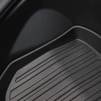 

1pcs Trunk mat Car Auto Black TPO Accessories For Tesla model 3 2017-2019 Front Floor