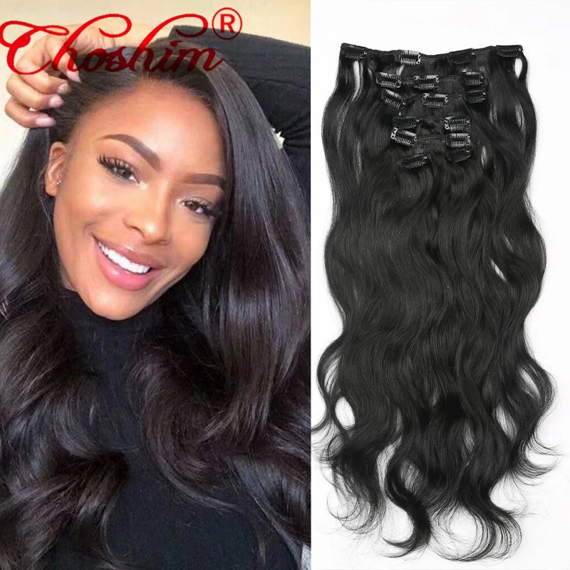 Clip In 100 Human Hair Extensions Clip Ins For Black Women Natural