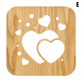 

LED Dog Paw Shaped Light Wood Carving Hollow out Desk Bedroom Lamp Night Light MYDING