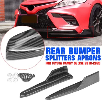 

Rear Bumper Splitters Aprons For Toyota Camry SE XSE 2018-2020 Gloss Black Rear Bumper Aprons Bolt Lip Spoiler Exterior Parts