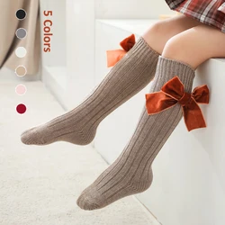 Jambières en velours pour bébés filles, 6 couleurs, chaussettes Tube à la mode, en coton, hauteur des genoux, pour nouvel an, 2022 