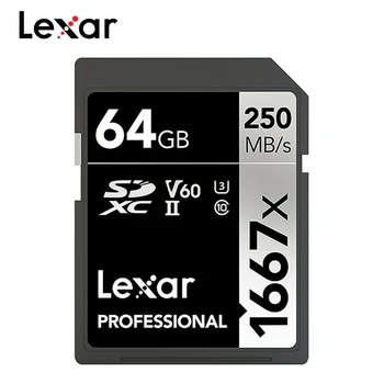 

Lexar Professional 1667x Memory Card 64Gb SD Class10 UHS-II U3 SDXC Card up to 250MB/s read for DSLR & DV & Video cameras