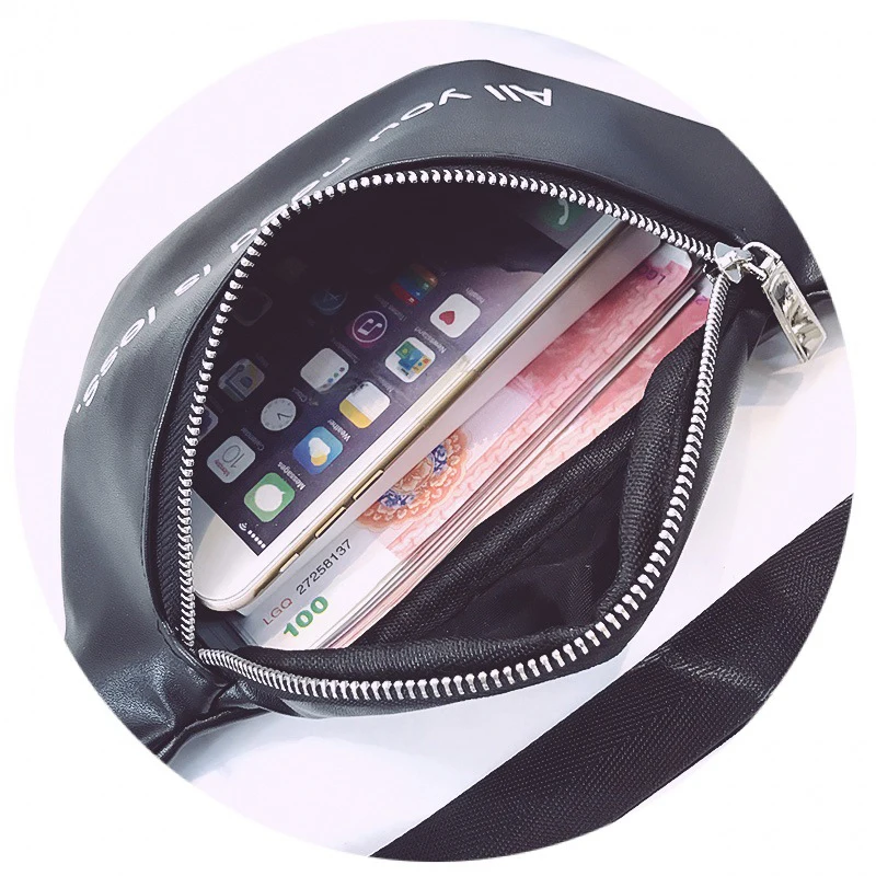 Для женщин PU поясная сумка модные простые Fanny pack высокое качество Водонепроницаемый женский ремень сумка с цепочкой, нагрудная сумка в стиле casual сумка-мессенджер